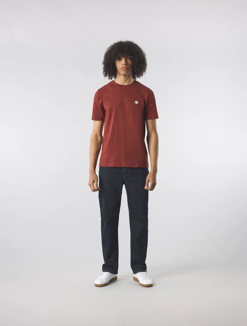 Pretty Green Mitchell T-shirt Dark Burgundy-1