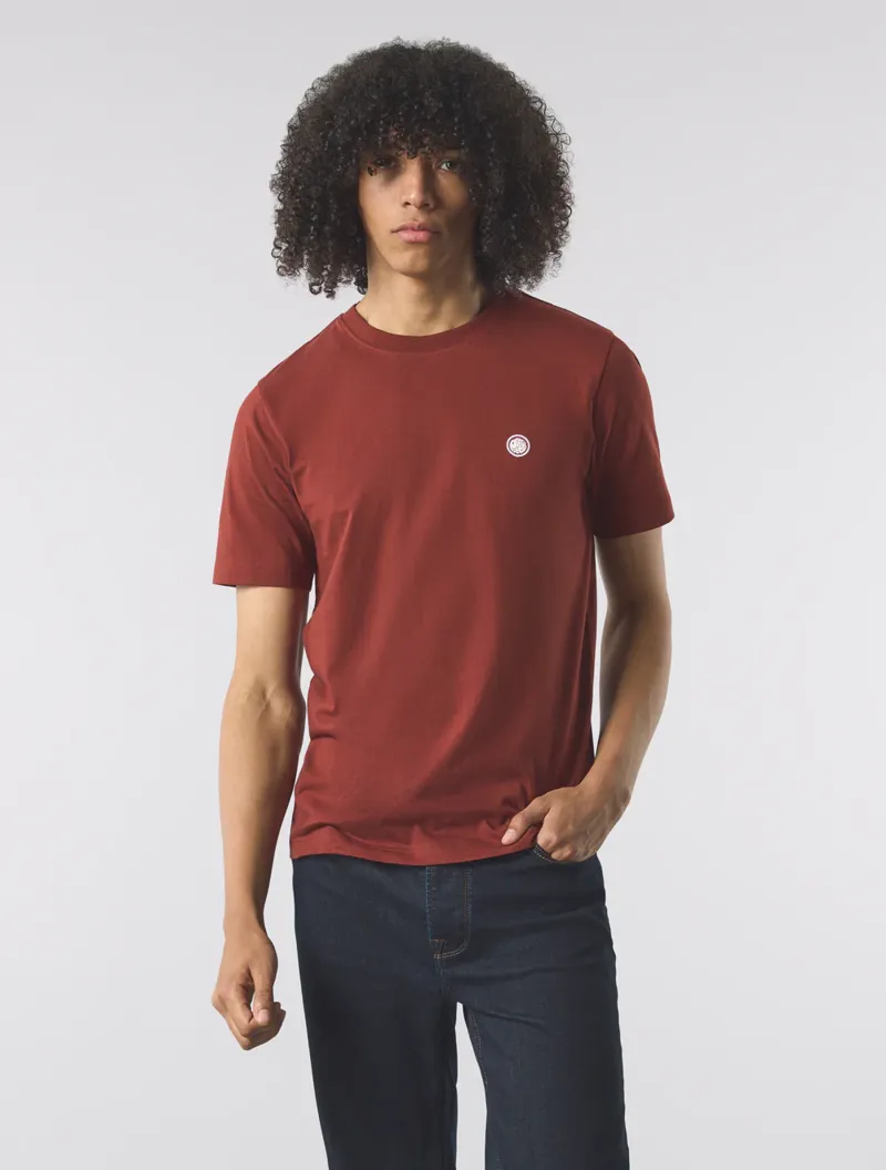 Pretty Green Mitchell T-shirt Dark Burgundy-2