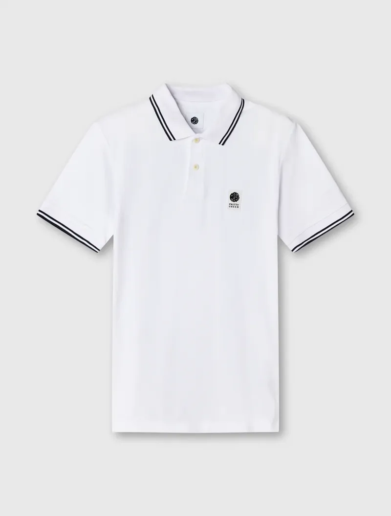 Pretty Green Rayner Polo White-5