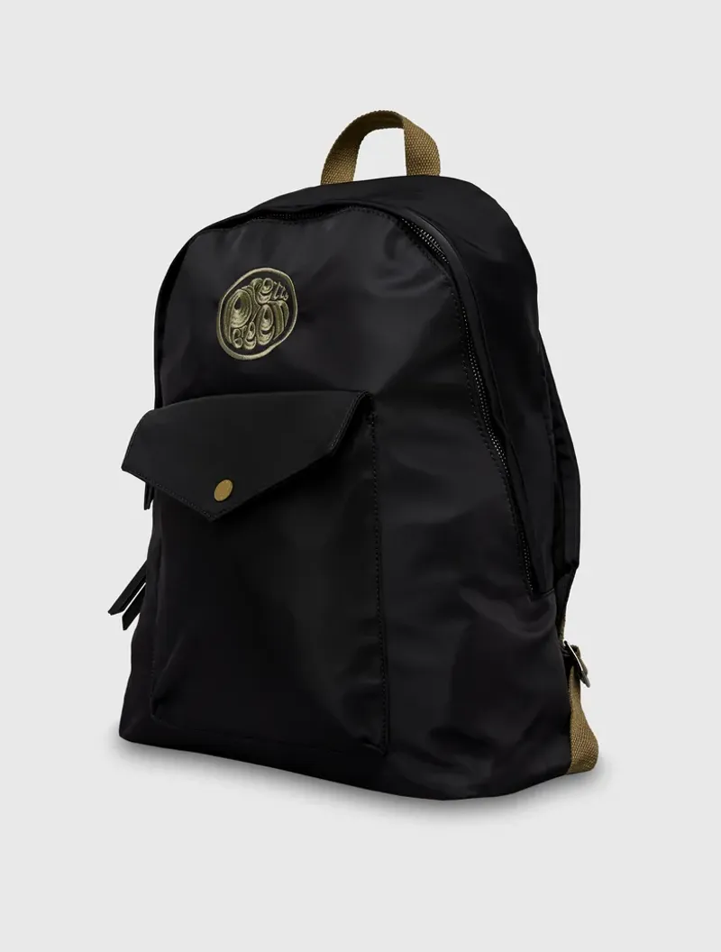 Pretty Green Openshaw Nylon Zip Backpack Black