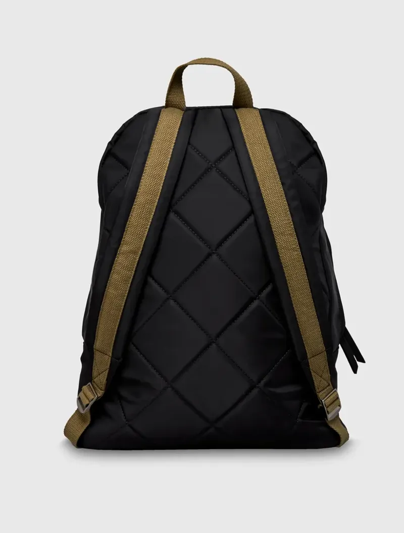 Pretty Green Openshaw Nylon Zip Backpack Black-2