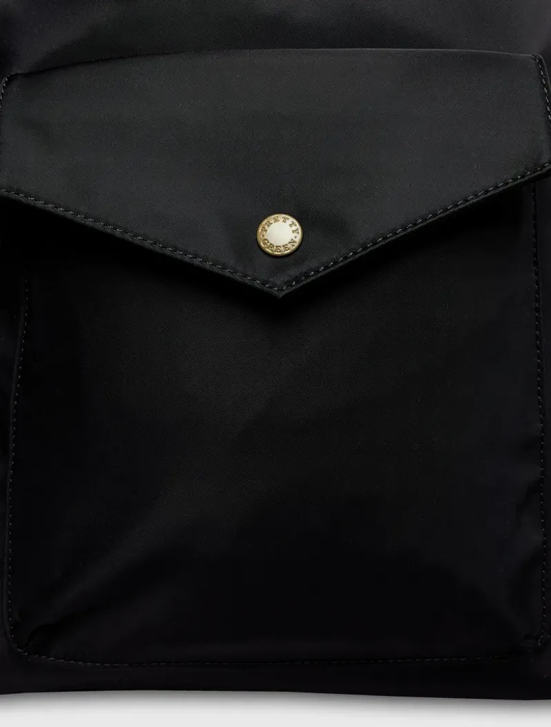 Pretty Green Openshaw Nylon Zip Backpack Black-3