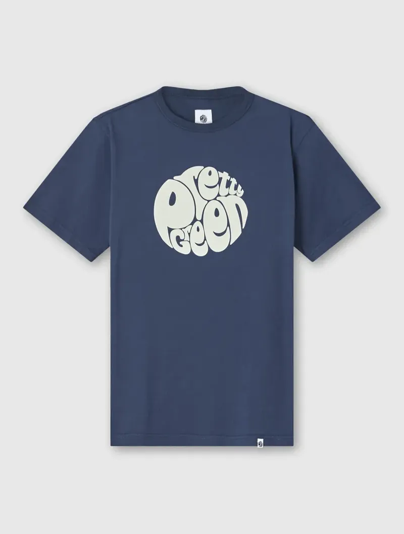 Pretty Green Gillespie Logo T-shirt Navy-4