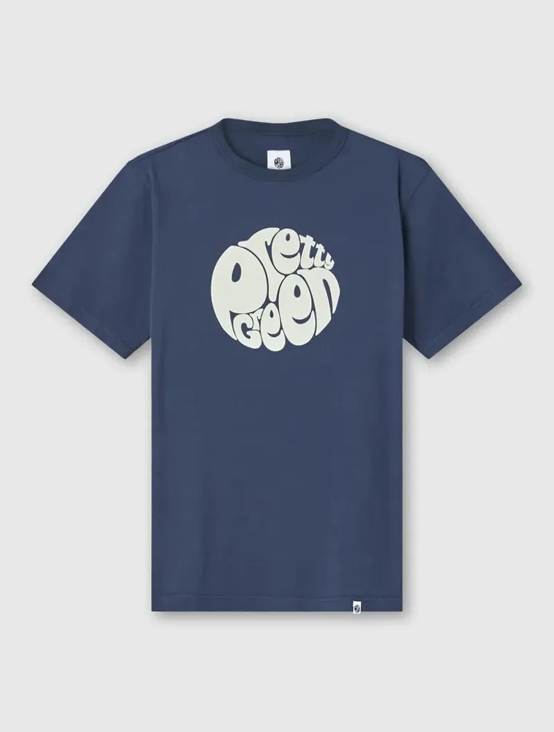 Pretty Green Gillespie Logo T-shirt Navy-2