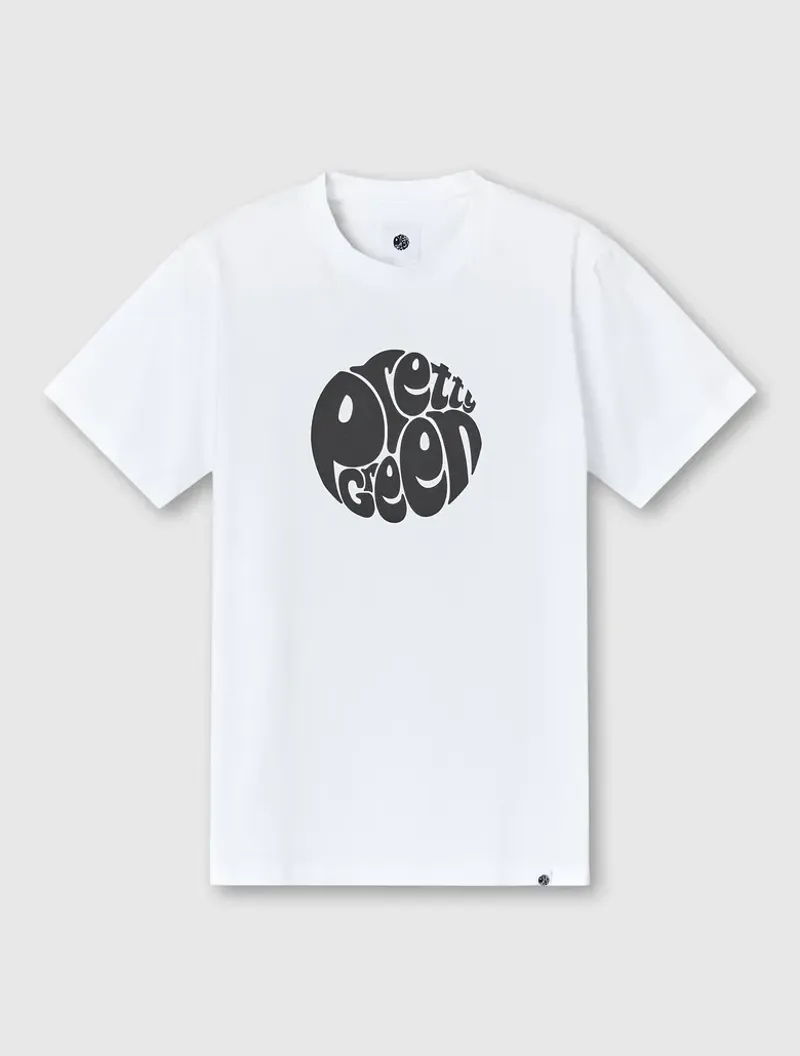 Pretty Green Gillespie Logo T-shirt White-4