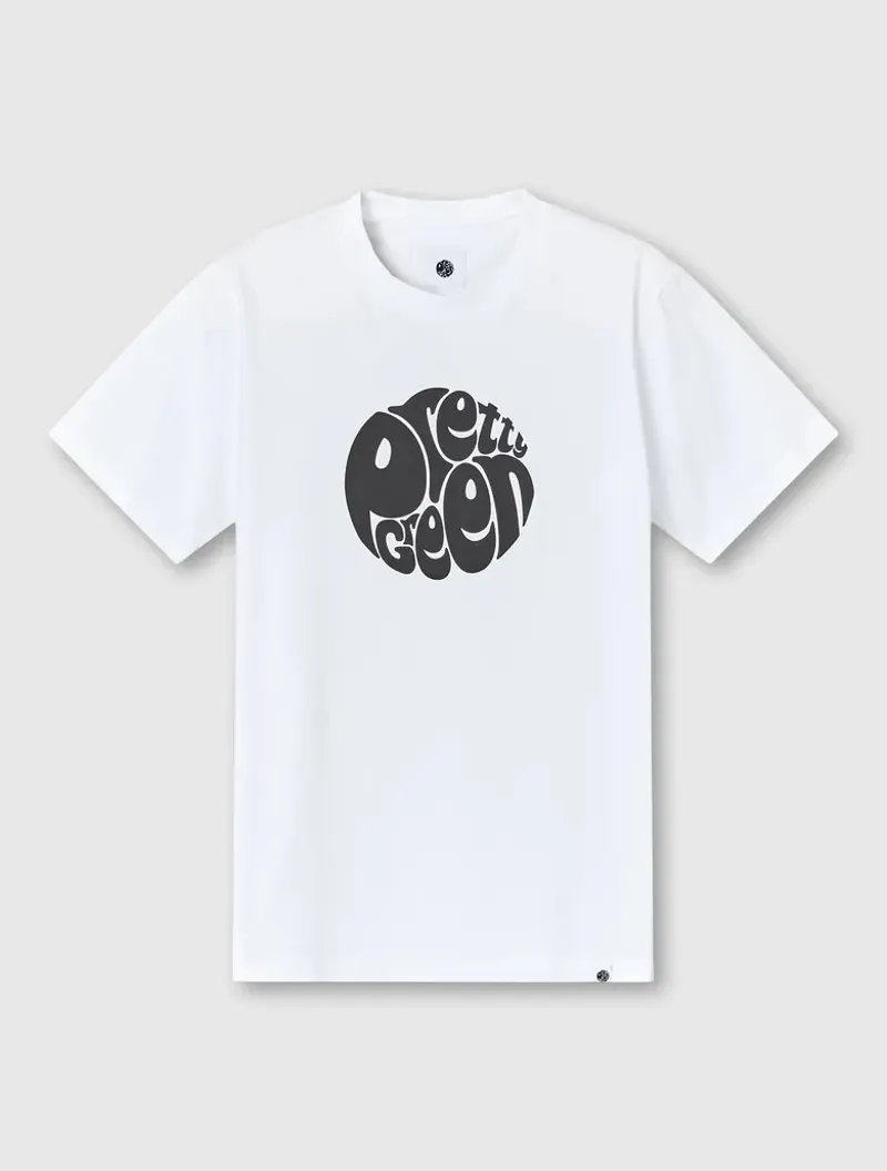Pretty Green Gillespie Logo T-shirt White-2