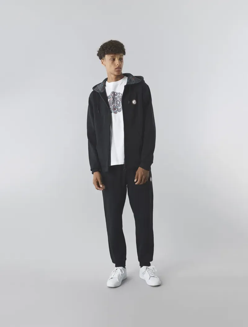 Pretty Green Wonderwall Zip Hoodie Black MEDIUM ONLY LAST ONE-1