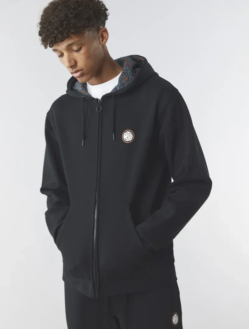 Pretty Green Wonderwall Zip Hoodie Black MEDIUM ONLY LAST ONE-2