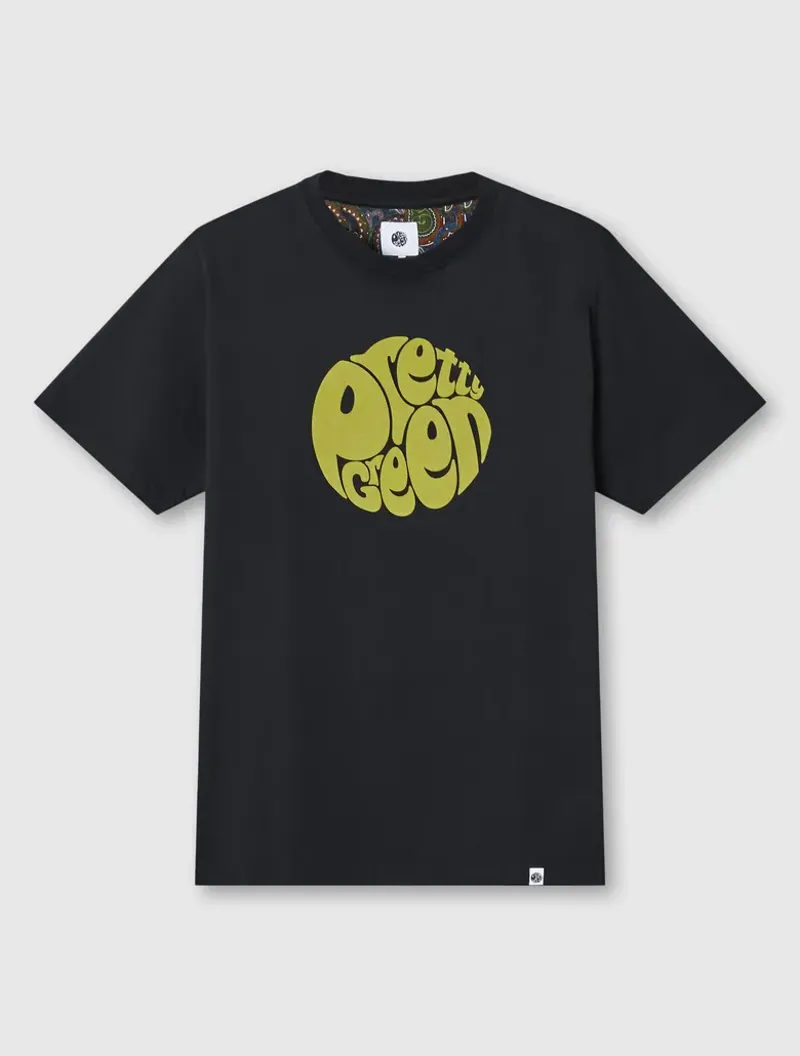 Pretty Green 15th Anniversary Gillespie Logo T-Shirt Black-3