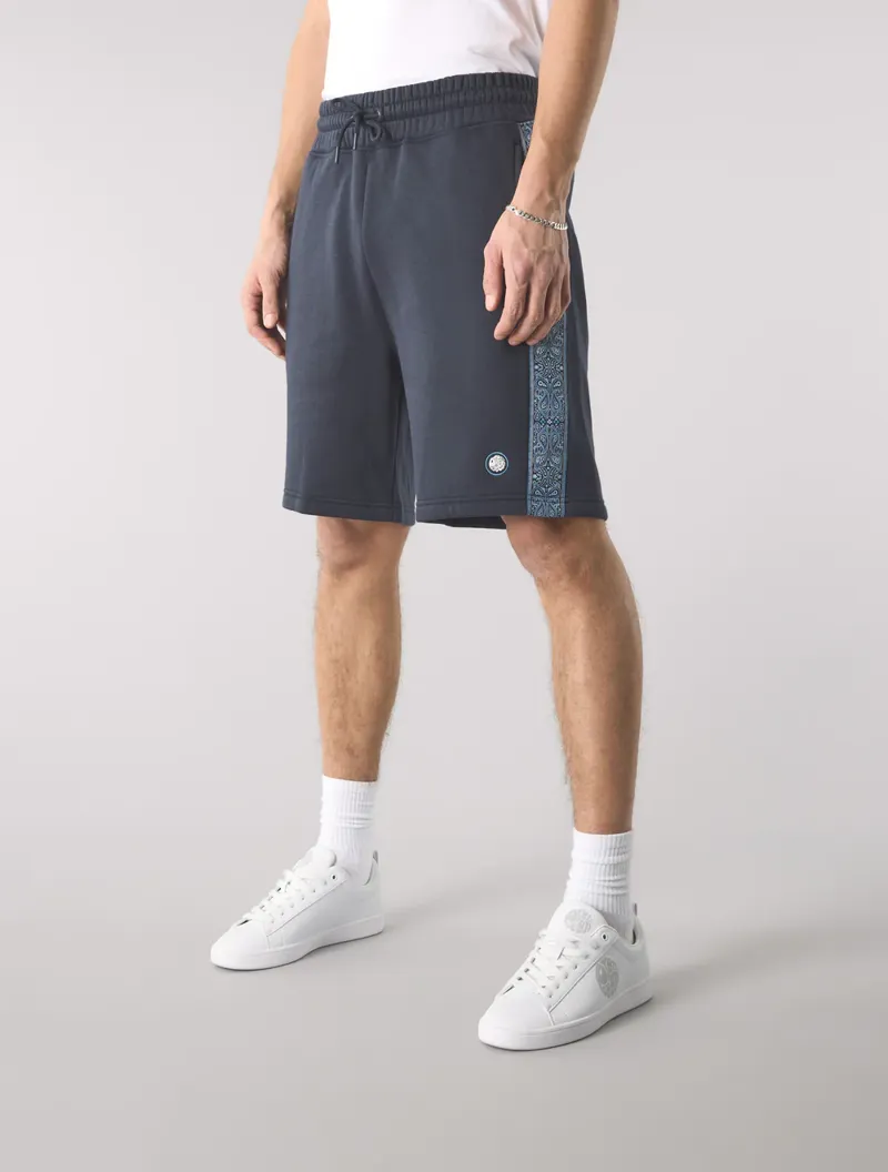 Pretty Green Eclipse Paisey Tape Sweat Shorts Navy XXL ONLY LAST PAIR-2