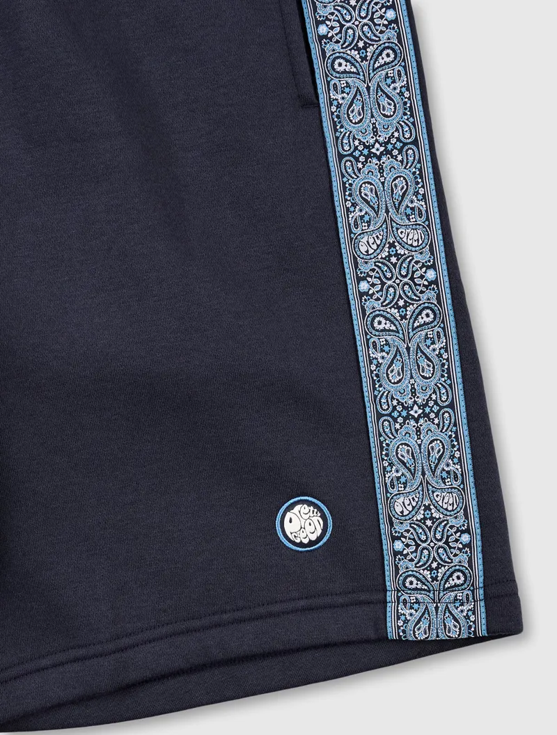 Pretty Green Eclipse Paisey Tape Sweat Shorts Navy XXL ONLY LAST PAIR-5