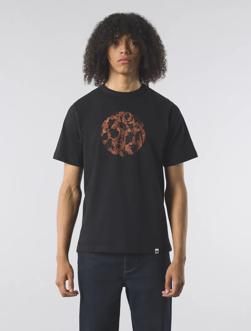 Pretty Green Brindle Logo T-Shirt Black-4