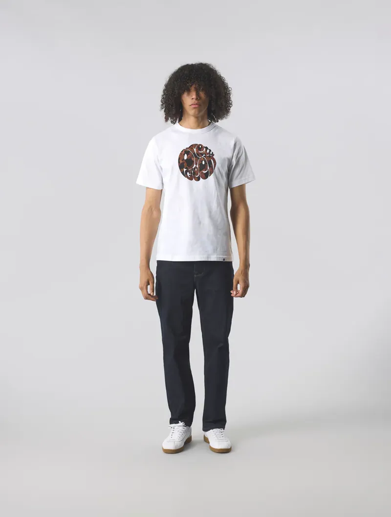 Pretty Green Brindle Logo T-Shirt White-4
