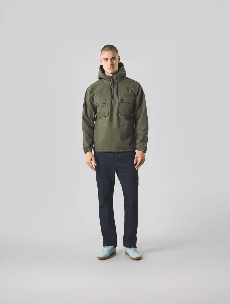 Pretty Green Hatton Smock Khaki  MEDIUM ONLY LAST ONE-1
