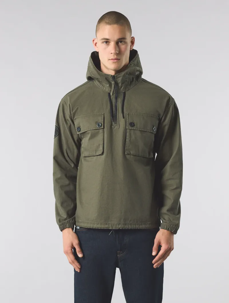 Pretty Green Hatton Smock Khaki  MEDIUM ONLY LAST ONE-2
