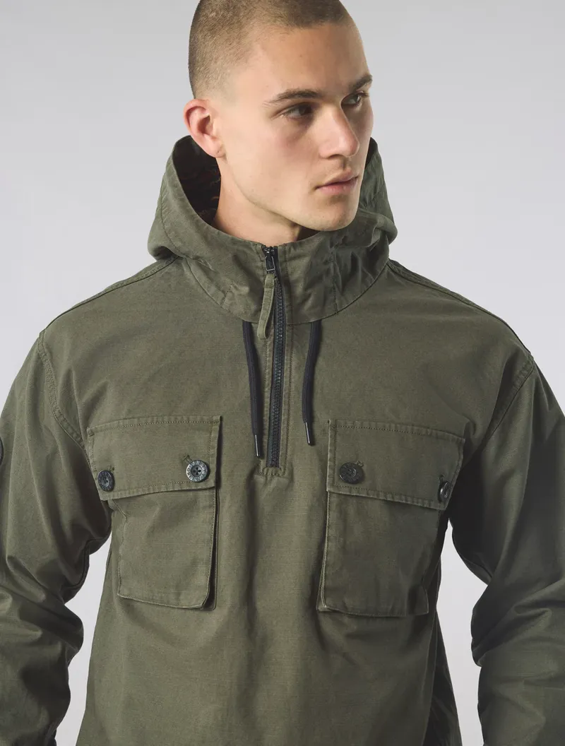 Pretty Green Hatton Smock Khaki  MEDIUM ONLY LAST ONE-4