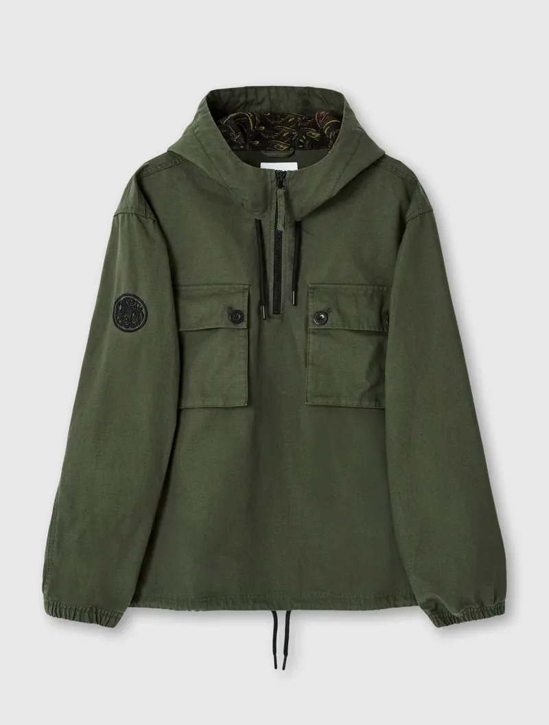 Pretty Green Hatton Smock Khaki  MEDIUM ONLY LAST ONE-5