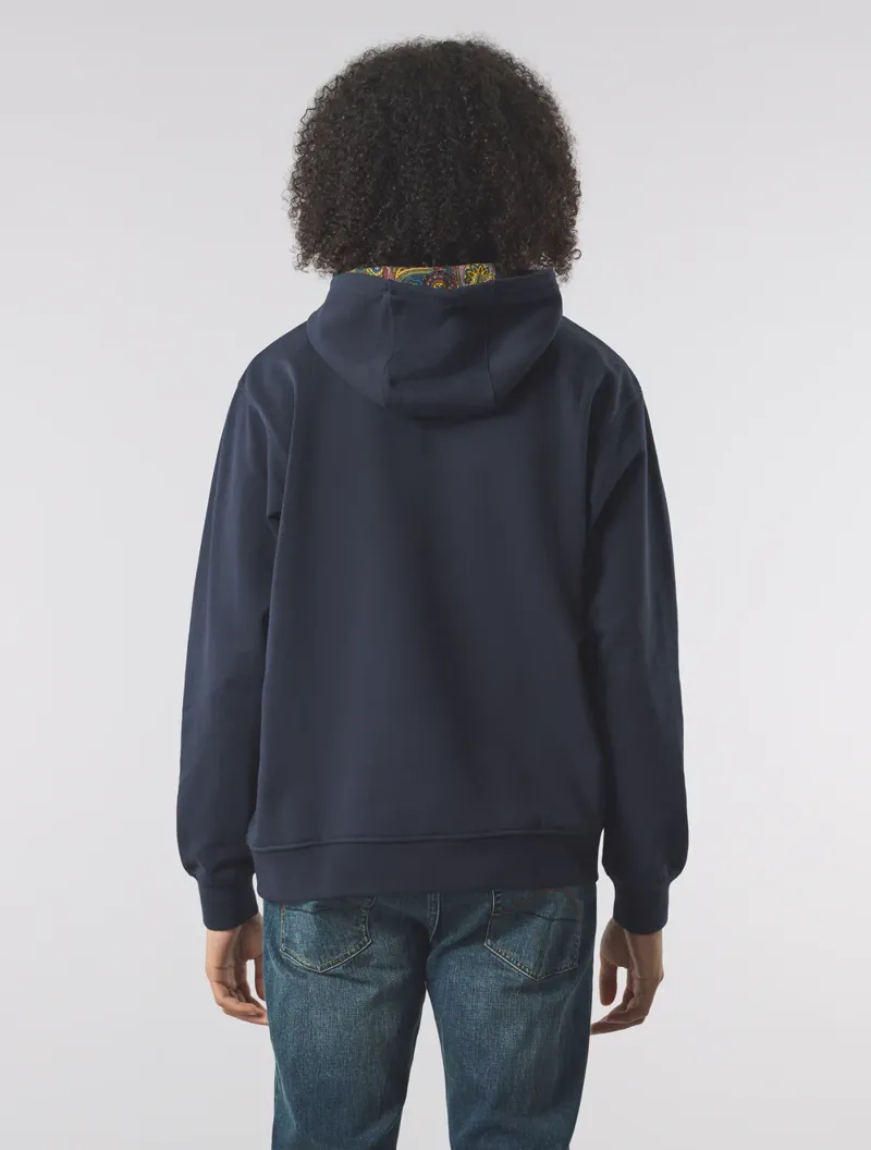 Pretty Green Lounge Hoodie Navy-4