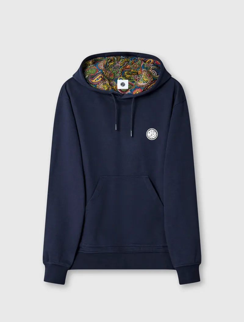 Pretty Green Lounge Hoodie Navy-3