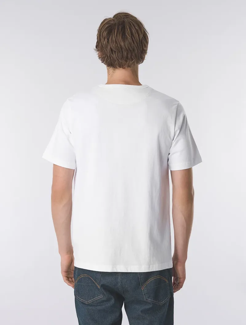 Pretty Green Rave On Paisley Logo T Shirt White -3
