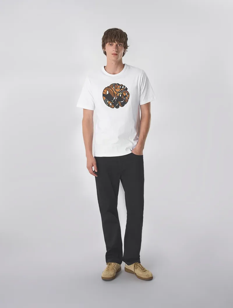 Pretty Green Rave Camo Logo T Shirt White-1