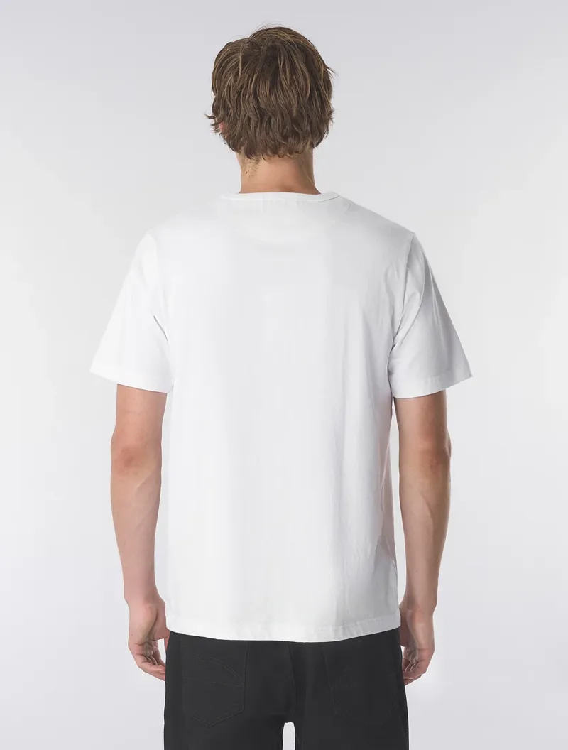 Pretty Green Rave Camo Logo T Shirt White-3