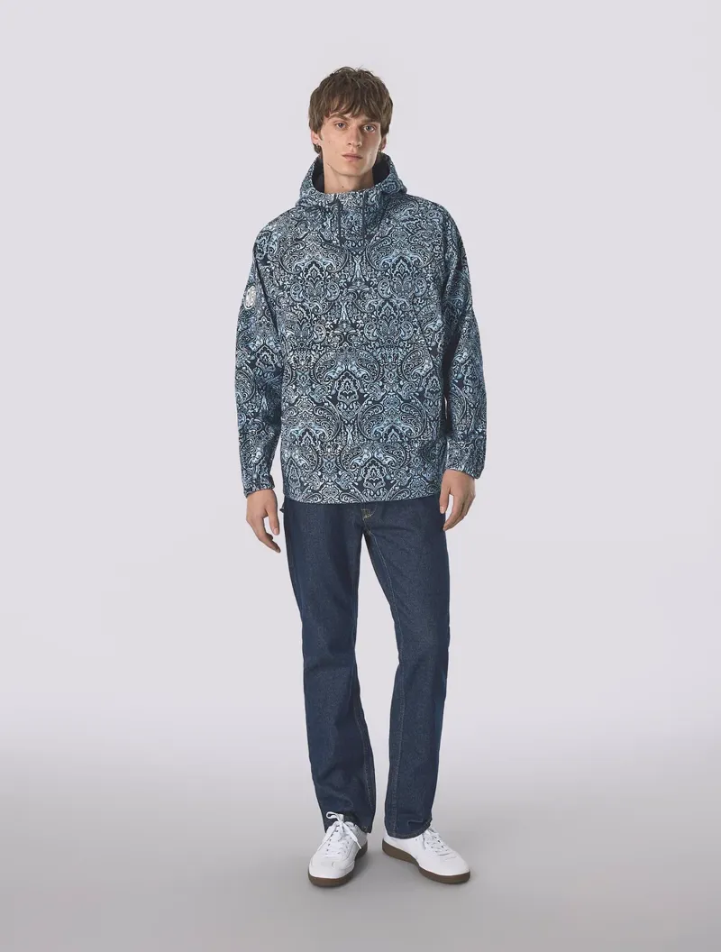 Pretty Green Rave On Paisley Smock Blue-1