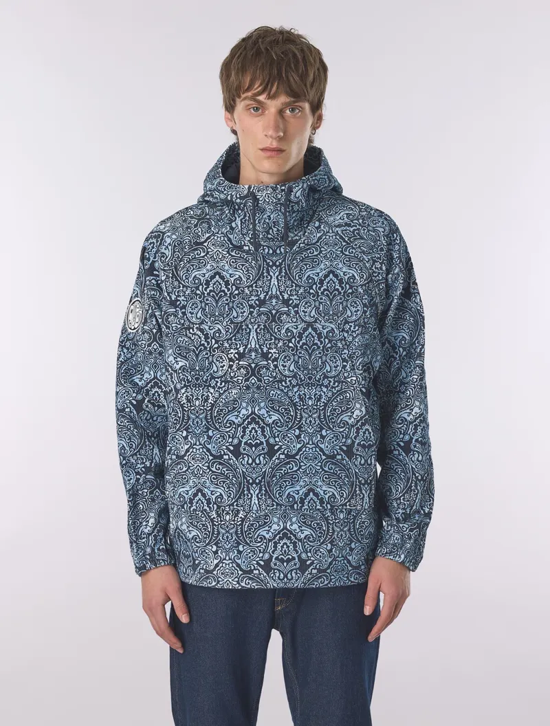 Pretty Green Rave On Paisley Smock Blue-2