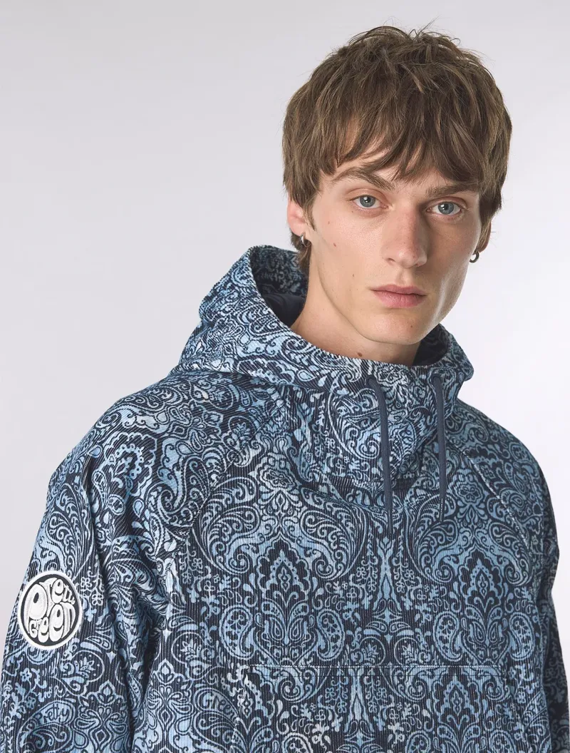 Pretty Green Rave On Paisley Smock Blue-4