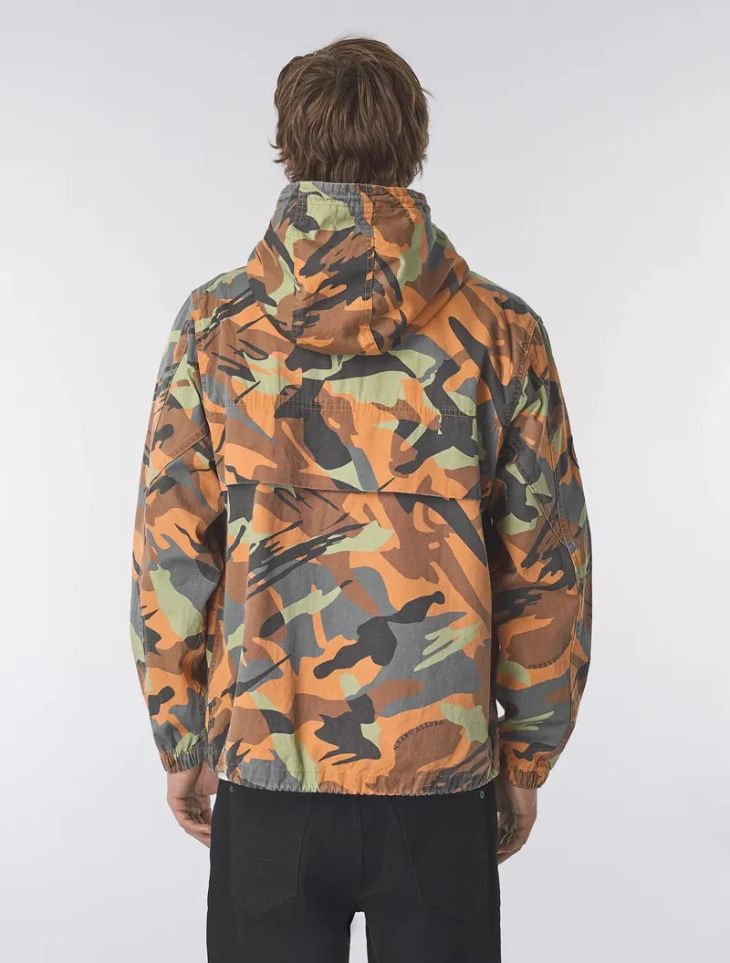 Pretty Green Rave Camo Hooded Jacket Multi-3