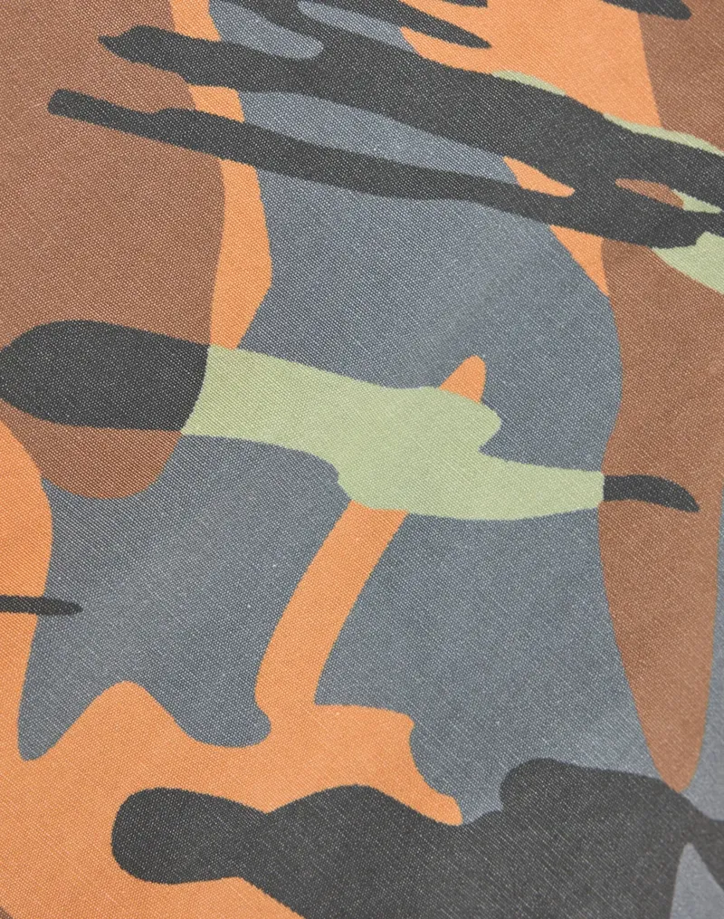 Pretty Green Rave Camo Hooded Jacket Multi-5
