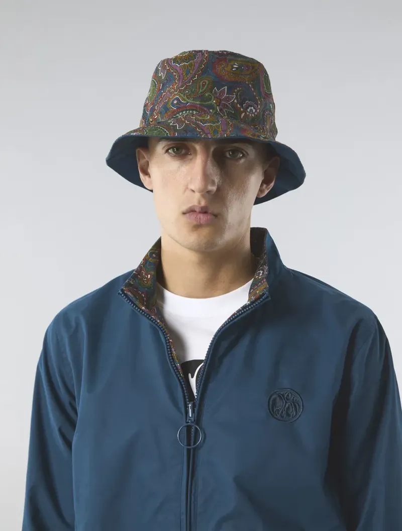 Pretty Green 15th Anniversary Reversible Paisley Bucket Hat Multi-5