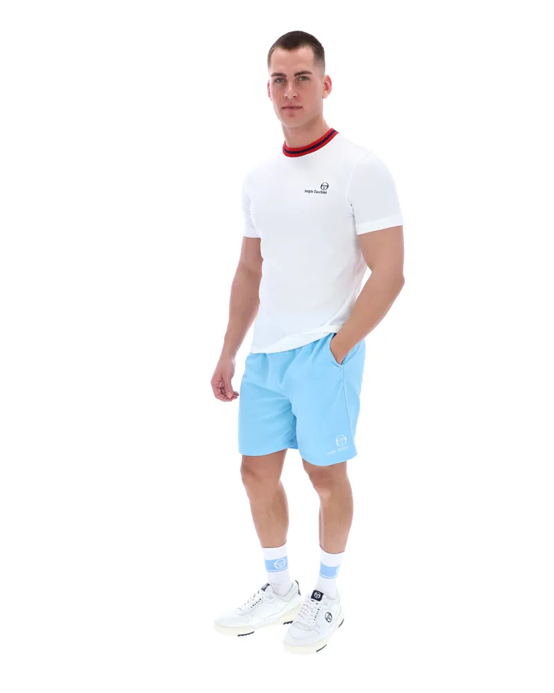  Sergio Tacchini Rainer FC T-Shirt White / Maritime / Adrenaline-5