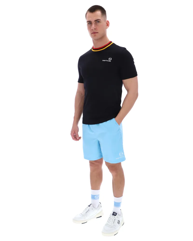  Sergio Tacchini Rainer FC T-Shirt Black / Gold / Adrenaline-6