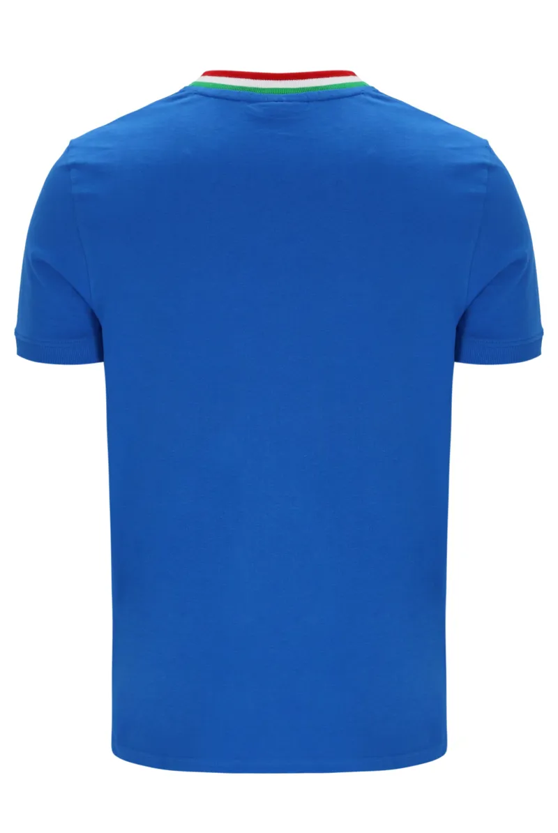  Sergio Tacchini Rainer FC T-Shirt Blue / Green / Adrenaline-3
