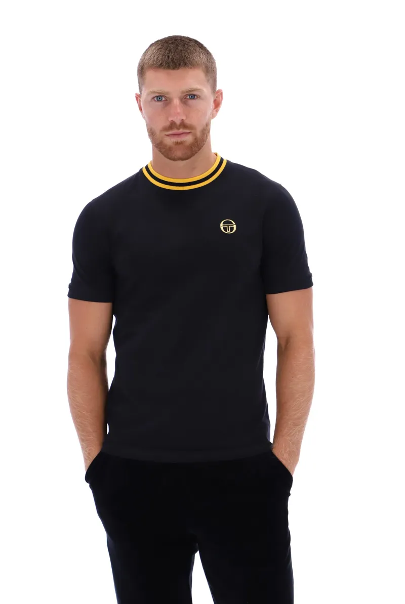 Sergio Tacchini Rainer T-shirt Black / Gold-5