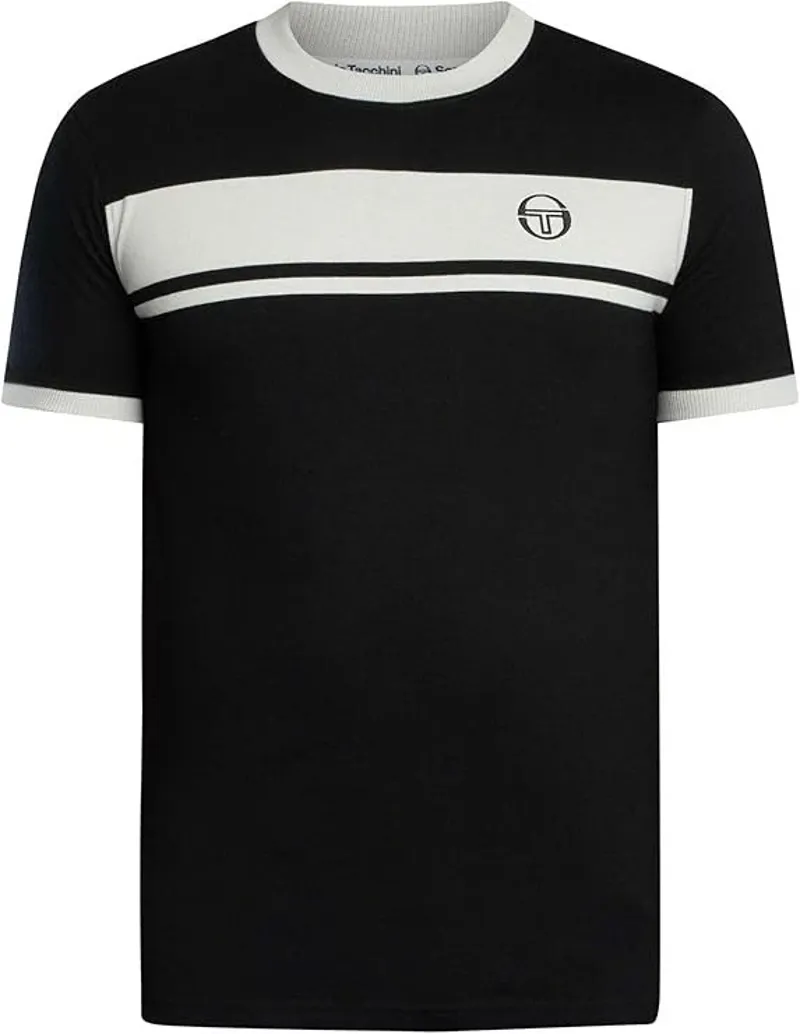 Sergio Tacchini Masters T-shirt Black / Glacier Grey 