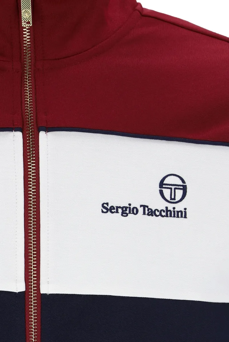 Sergio Tacchini Spiga Track Top Merlot / White / Navy-2