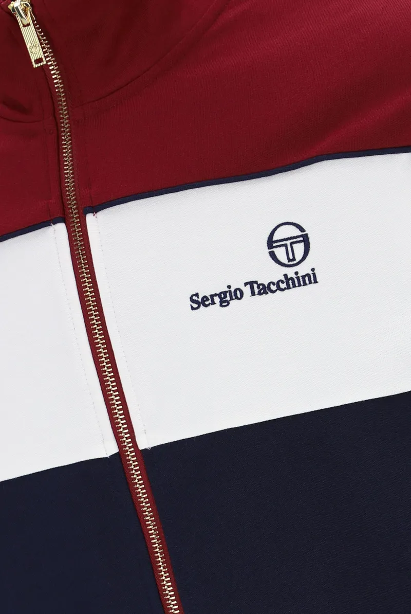 Sergio Tacchini Spiga Track Top Merlot / White / Navy-3
