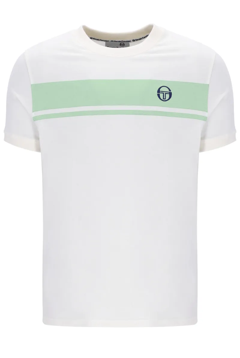 Sergio Tacchini Masters T-shirt Gardenia / Quiet Green