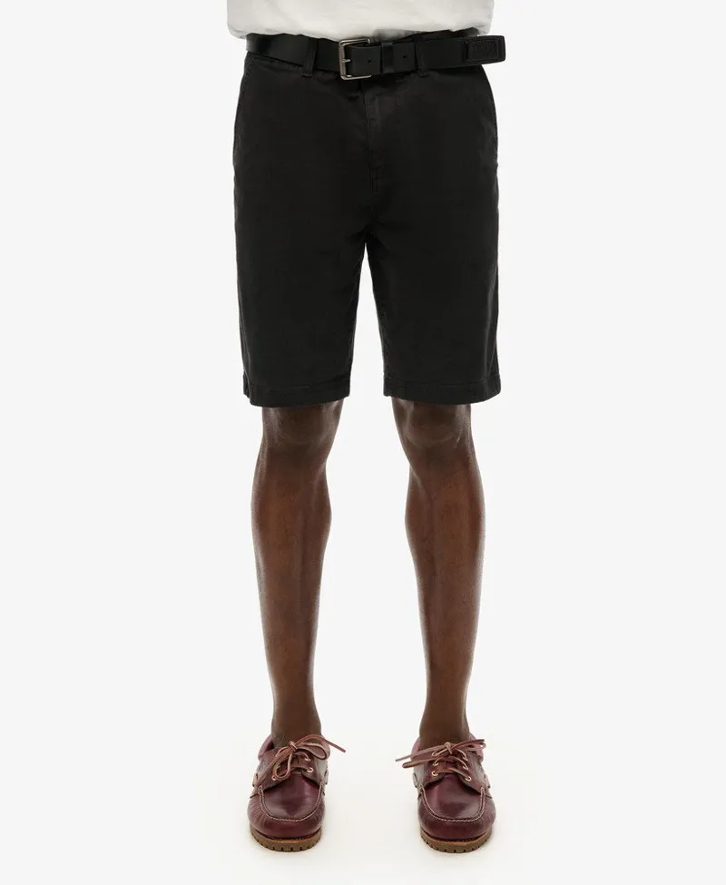Superdry Officer Chino Short Washed Black-5