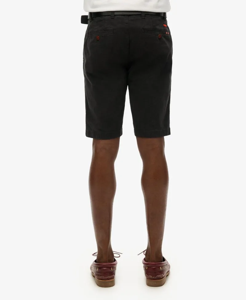 Superdry Officer Chino Short Washed Black-4