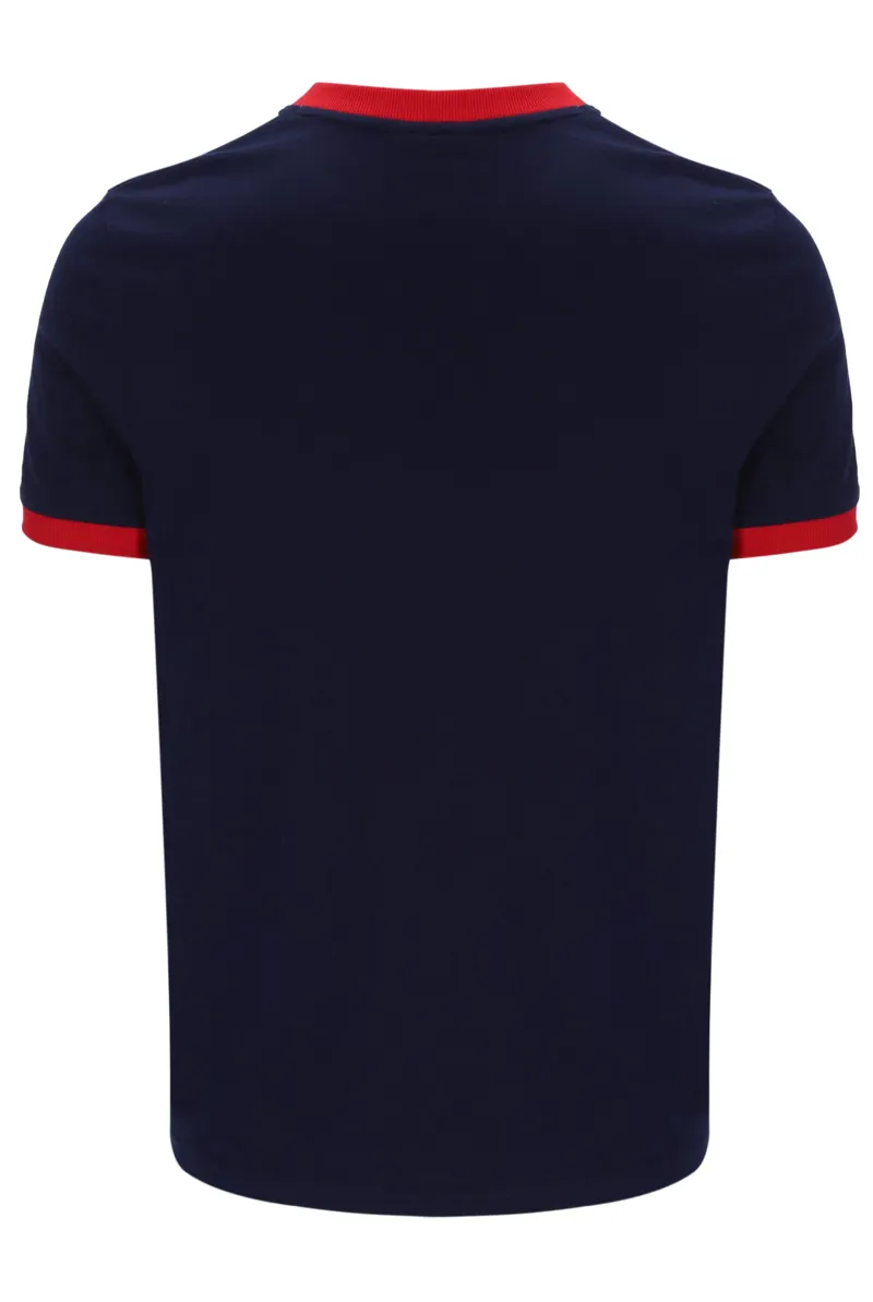 Sergio Tacchini Supermac T-shirt Maritime/Red-2