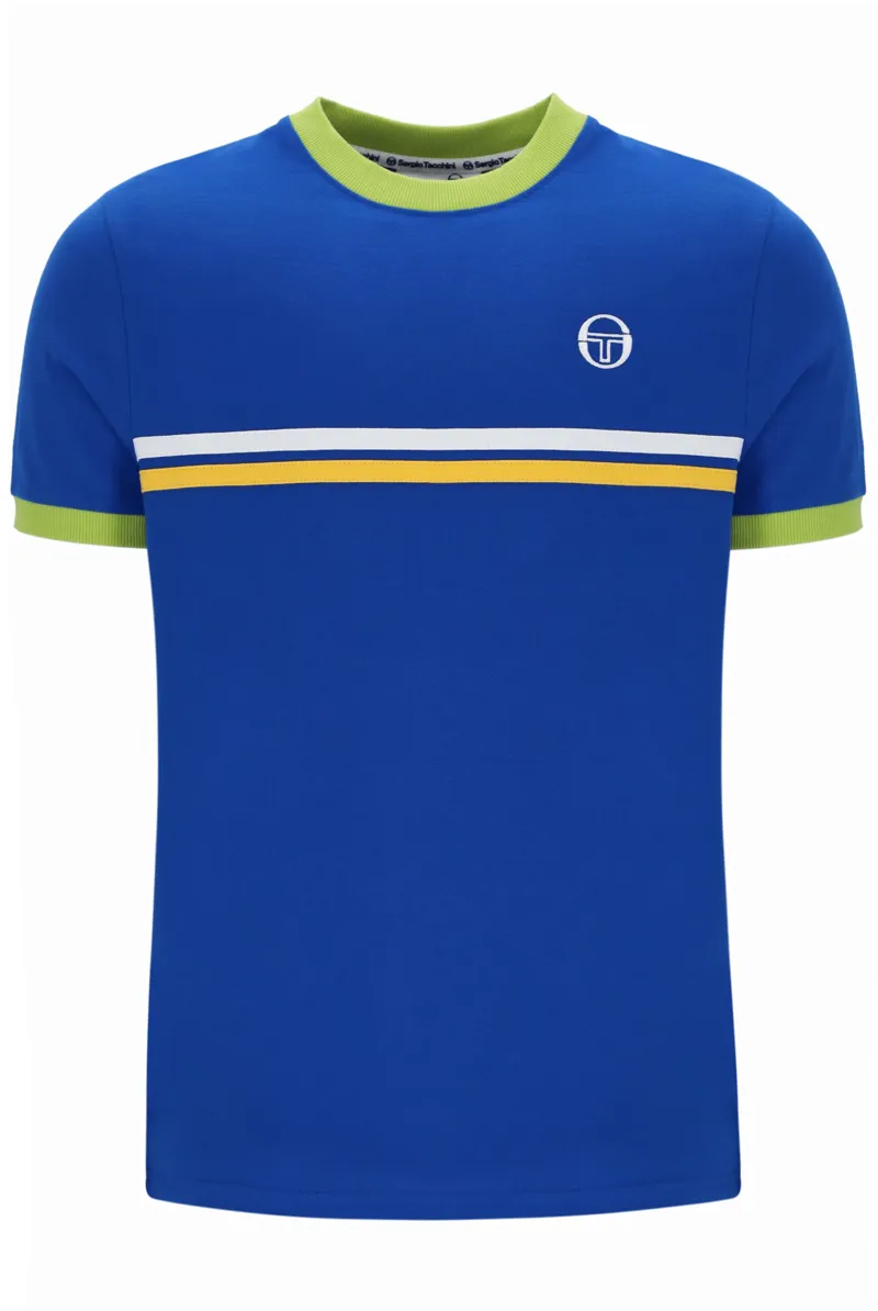 Sergio Tacchini Supermac T-shirt Nautical Blue/Citron/Daffodil MEDIUM-3