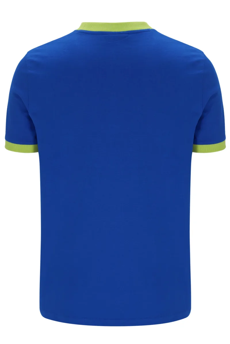 Sergio Tacchini Supermac T-shirt Nautical Blue/Citron/Daffodil MEDIUM-1