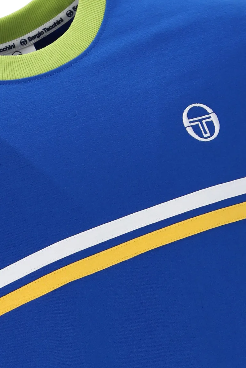 Sergio Tacchini Supermac T-shirt Nautical Blue/Citron/Daffodil MEDIUM-4