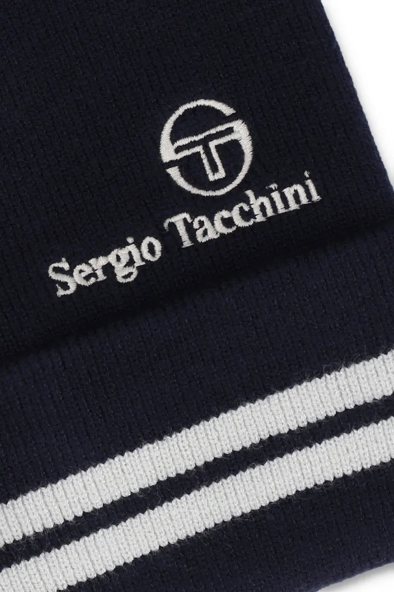 Sergio Tacchini Surgis Jacquard Stripe Beanie Maritime-2