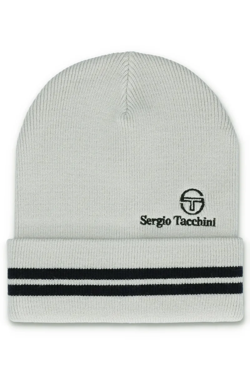 Sergio Tacchini Surgis Jacquard Stripe Beanie Peyote