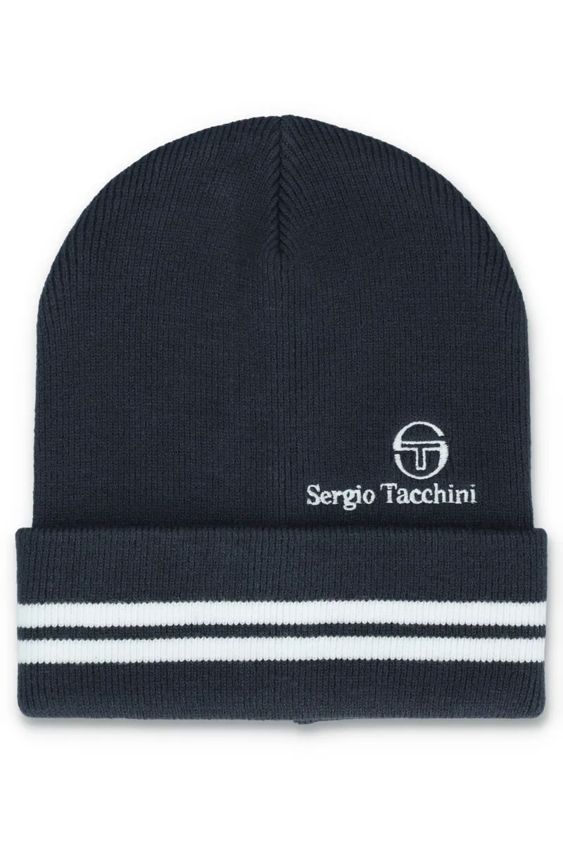 Sergio Tacchini Surgis Jacquard Stripe Beanie Turbulance