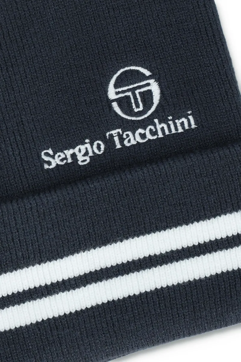 Sergio Tacchini Surgis Jacquard Stripe Beanie Turbulance-2